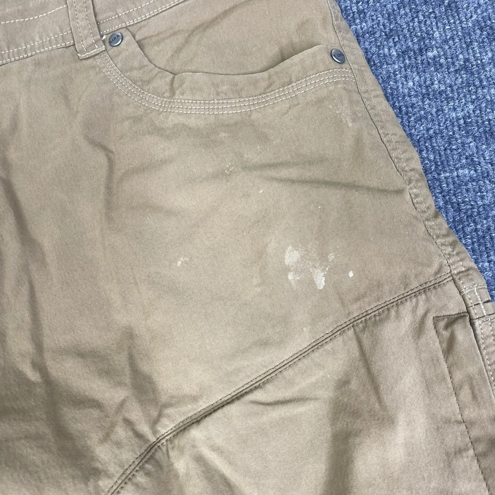 Kuhl Pants Mens 38x32 Brown Outdoor Hiking Work Cargo Articulated Vented 5098